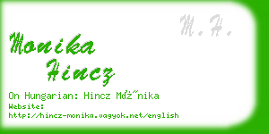 monika hincz business card